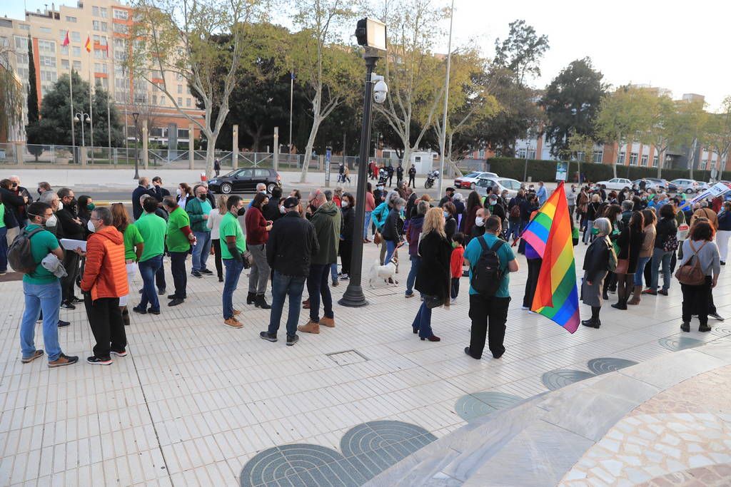 Protesta de la Marea Verde en Cartagena