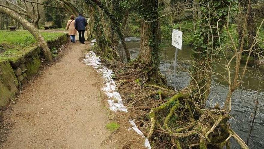 El paseo fluvial del río Gallo a su paso por Cuntis. // Noé Parga