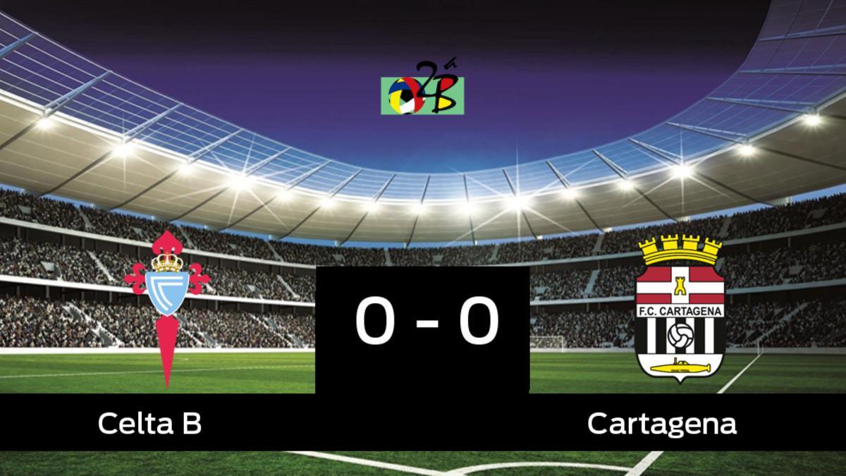 El Celta B empató ante el Cartagena (0-0)