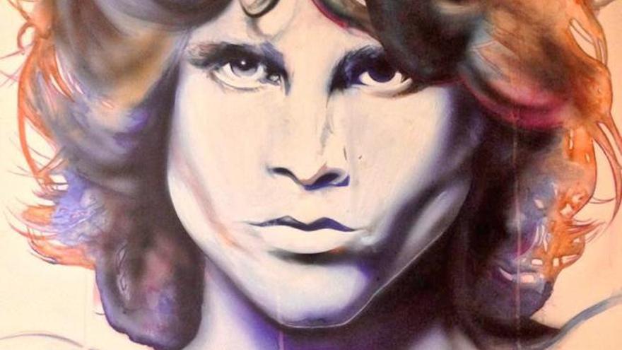 Retrato de Jim Morrison de Vauleon .