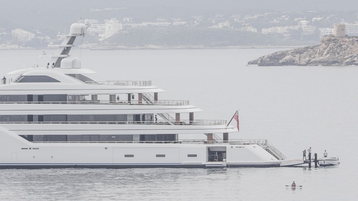 Die Superyacht "Zen" von Jack Ma vor der Küste von Mallorca