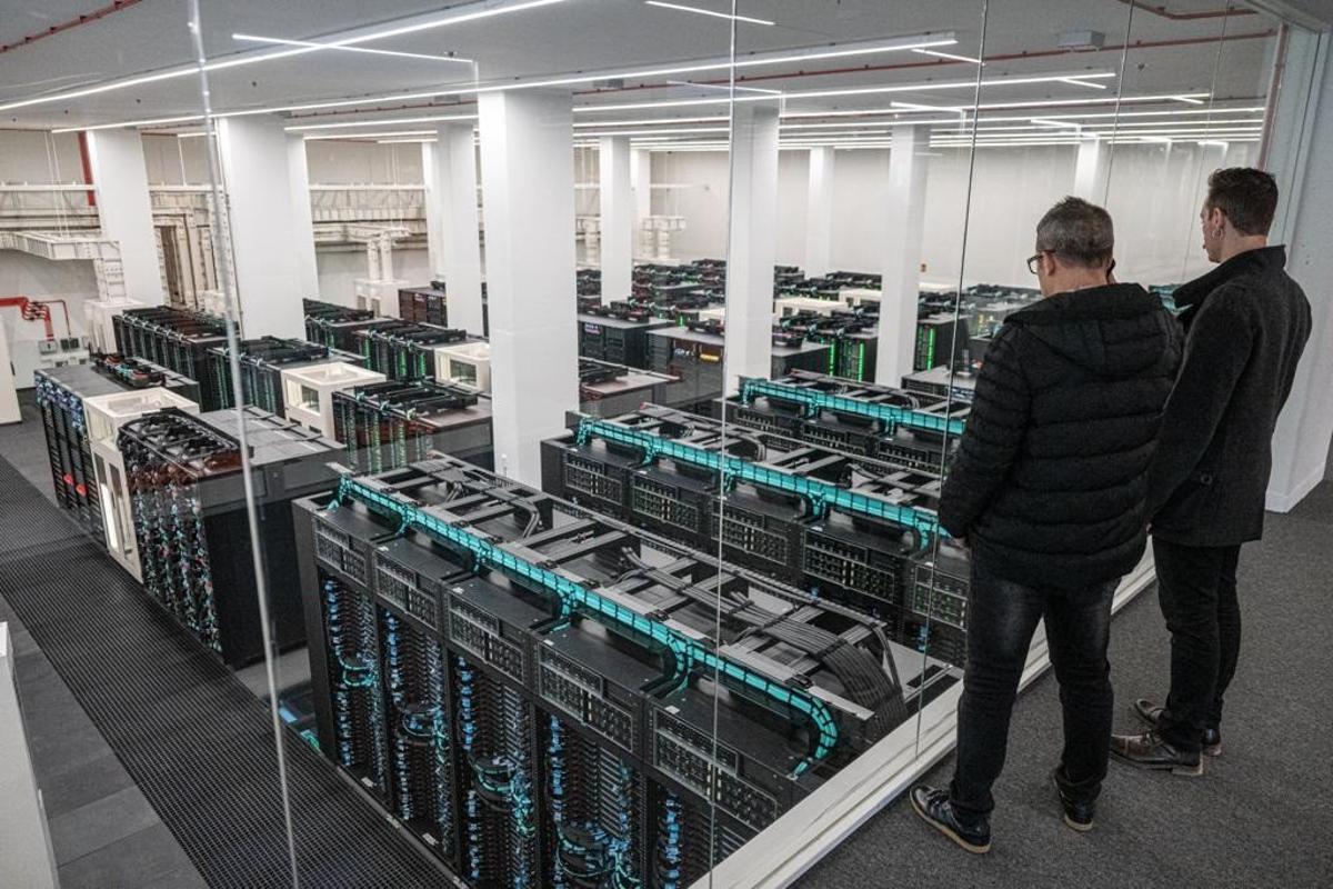 Imagen del superordenador MareNostrum, receptor de ayudas de los fondos Next Generation.