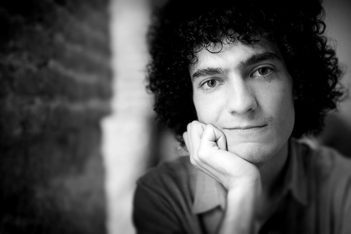 El poeta Mario Obrero, fotografiado en Madrid poco después de la entrevista con ABRIL