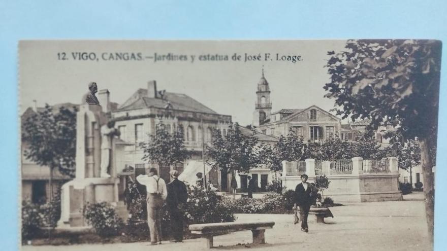 El palco de la alameda de Cangas cumple un siglo
