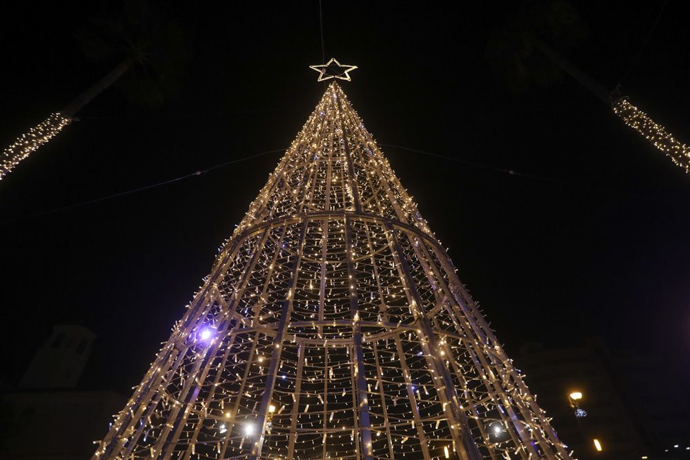 Encendido de las luces de Navidad en el Port de Sagunt.