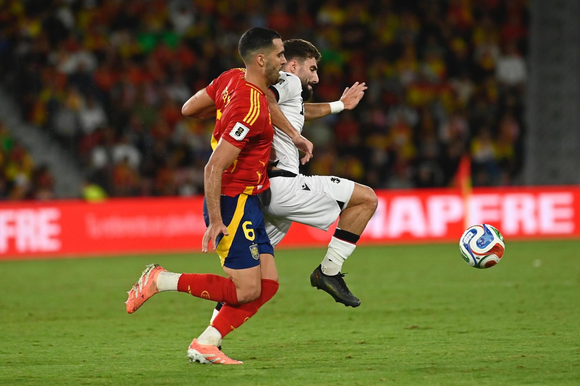 España - Georgia, en imágenes