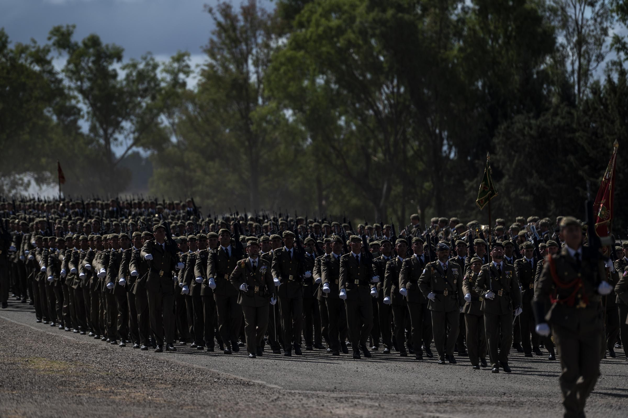 EN IMÁGENES | Multitudinaria jura de bandera en Cáceres con récord de mujeres soldado