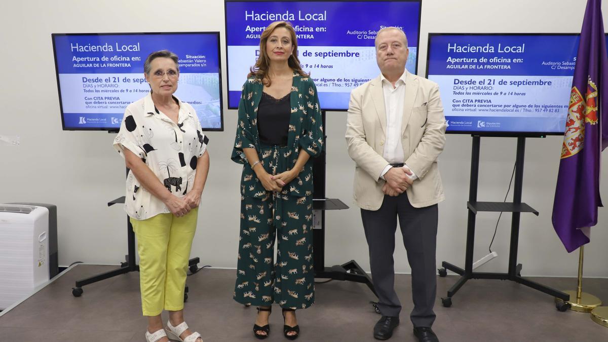 Presentación de la oficina de Hacienda Local en Aguilar.