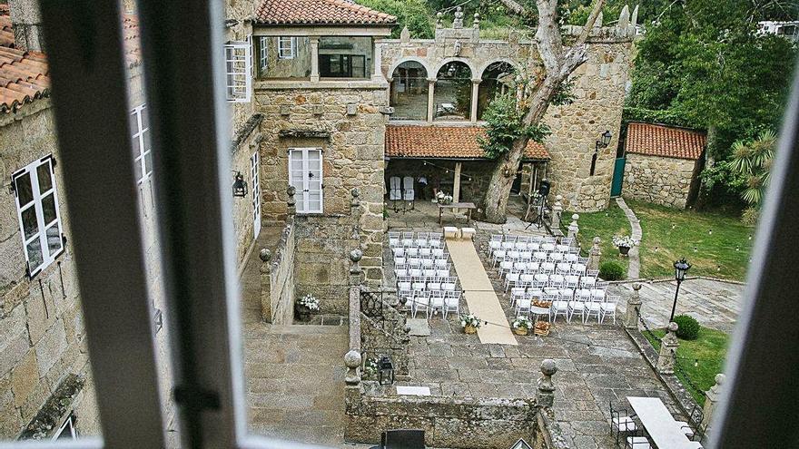 Vista del pazo de Vilaboa.