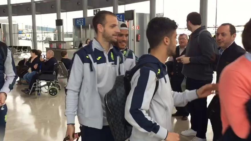 Salida del Villarreal rumbo a Sevilla