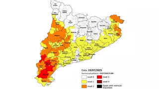 Catalunya activa el nivel 3 del Plan Alfa por peligro de incendios en cinco comarcas
