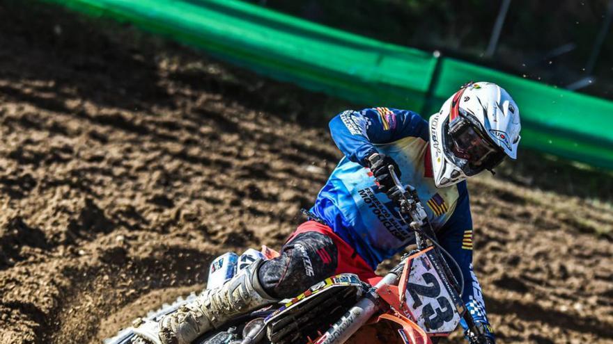 Elías Escandell, de Ibiza, corre con España en el Trofeo Mediterráneo de motocross