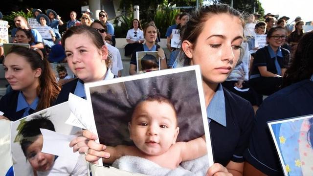 Protesta en Brisbane por el trato que reciben los menores en el centro de internamiento de Nauru.