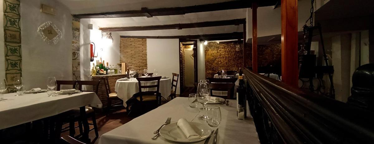 Interior del restaurante El Ventorro donde se reunieron Carlos Mazón y Maribel Vilaplana.