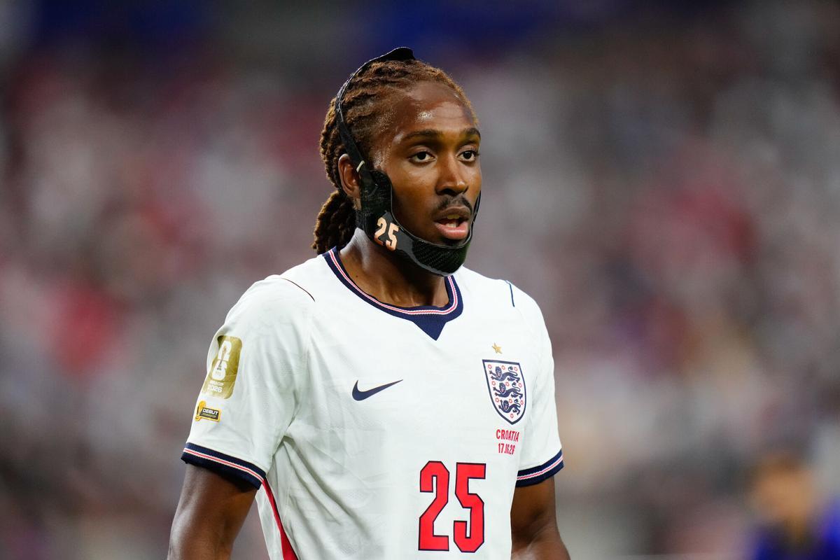 Djed Spence, en el partido ante Croacia