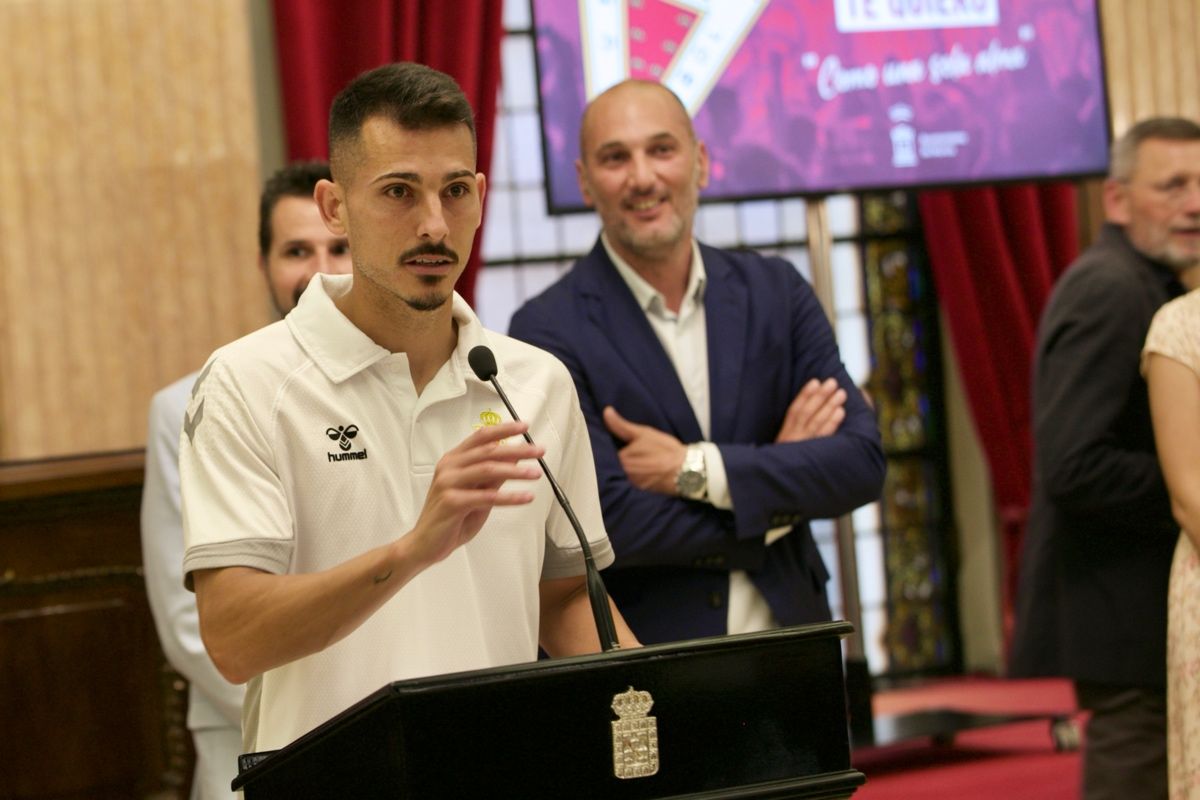 Recepción del Real Murcia en el Ayuntamiento de la ciudad