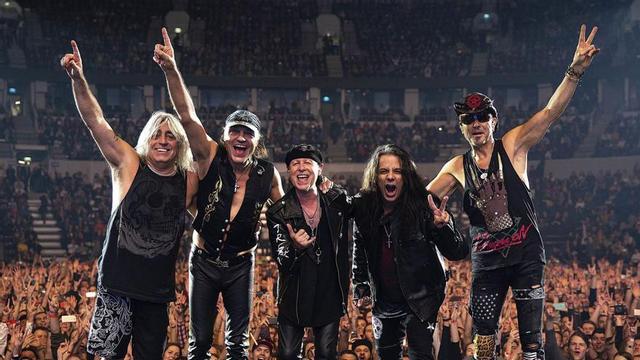 Una imagen de Scorpions, con Matthias Jabssegundo por la izquierda. | // FRANK C. DUENNHAUPT