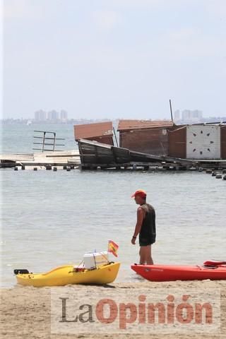 Ambiente en las playas de la Región durante el primer fin de semana de la 'nueva normalidad'