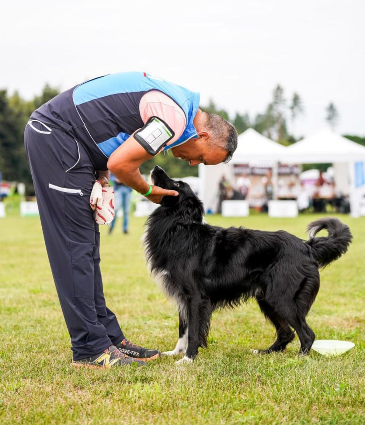 Gonzalo Figueroa en la final del Mundial de obediencia en el 2024.