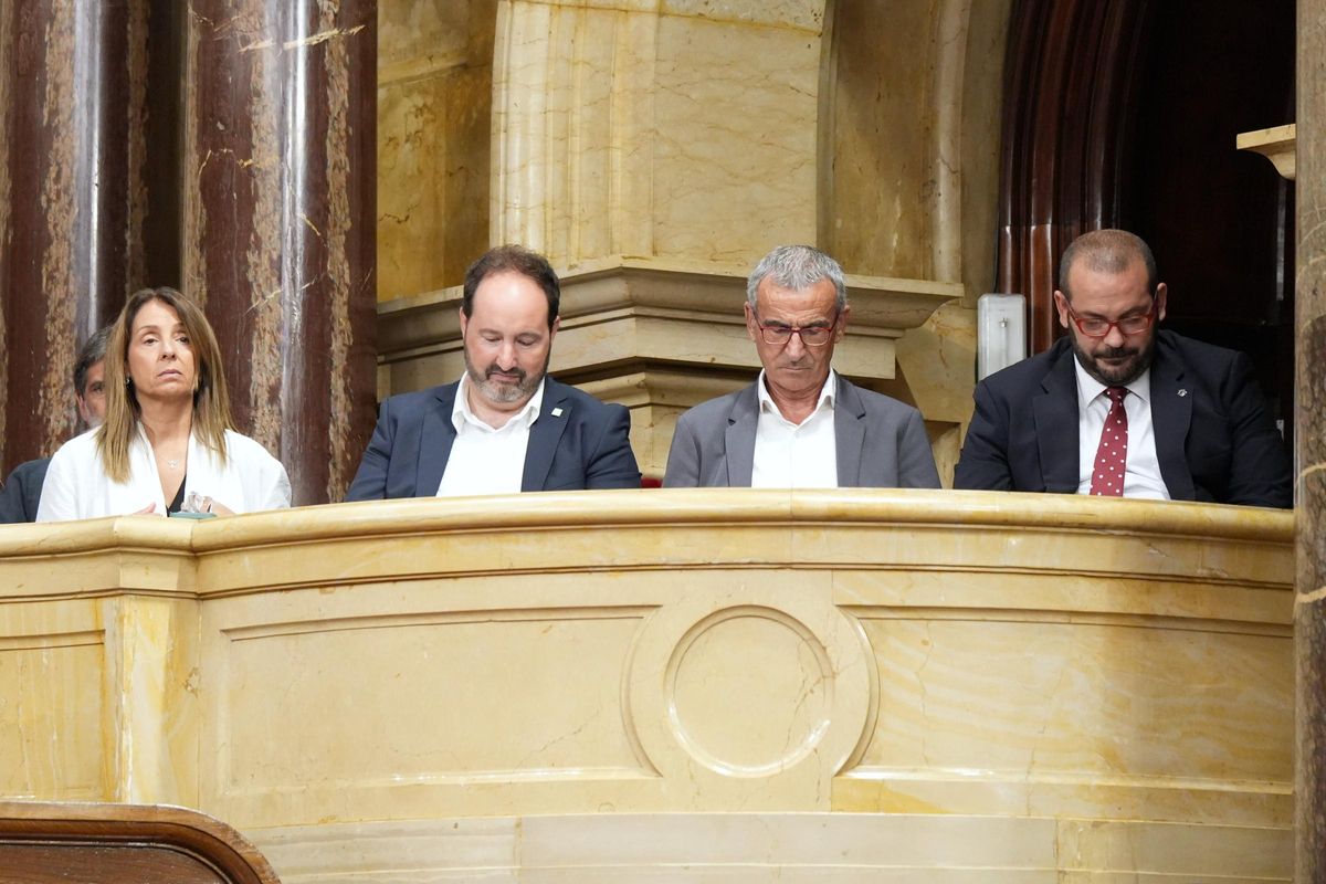 Representantes de las entidades locales en el Parlament.