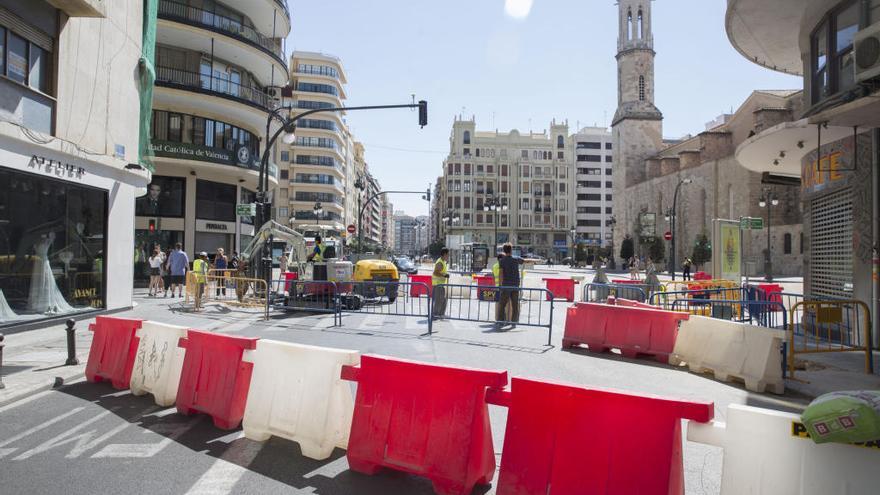 Las obras de la calle San Vicente Mártir resaltarán la vía Augusta Romana