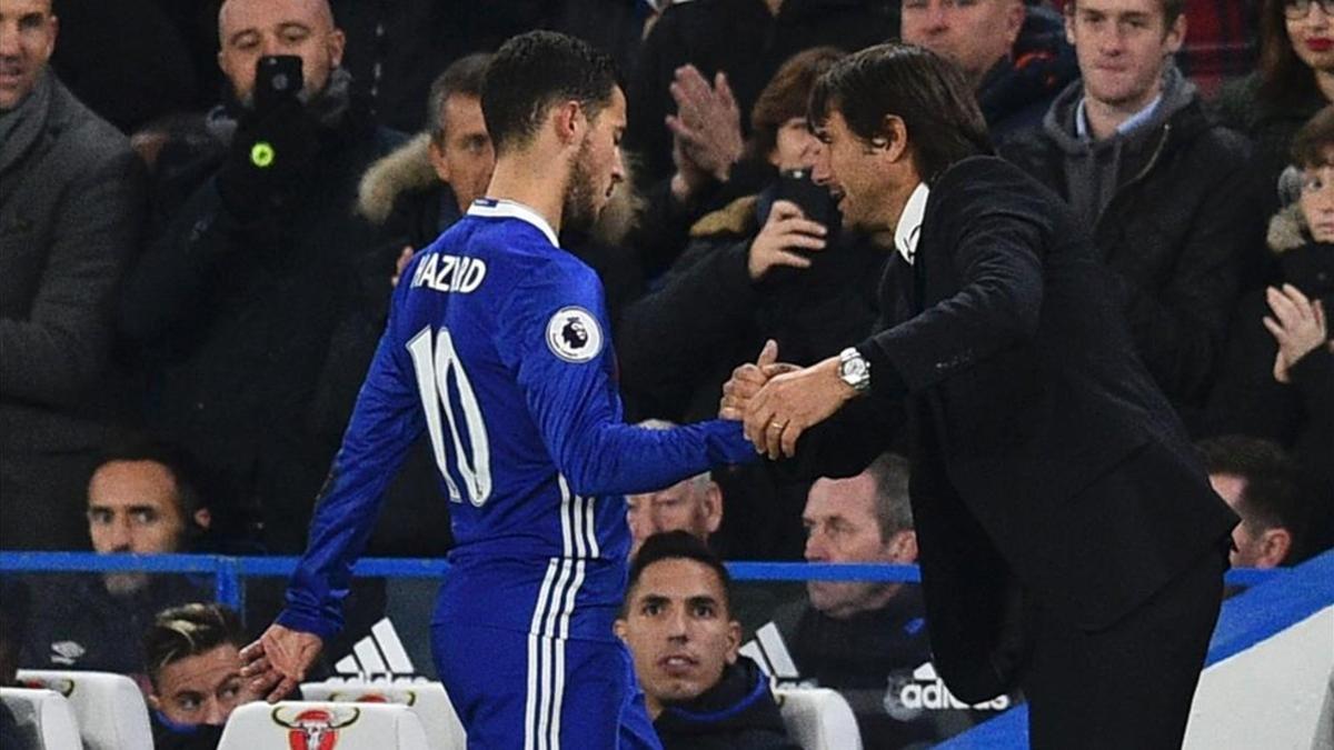 La mala relación entre Hazard y Conte dificulta el fichaje del belga