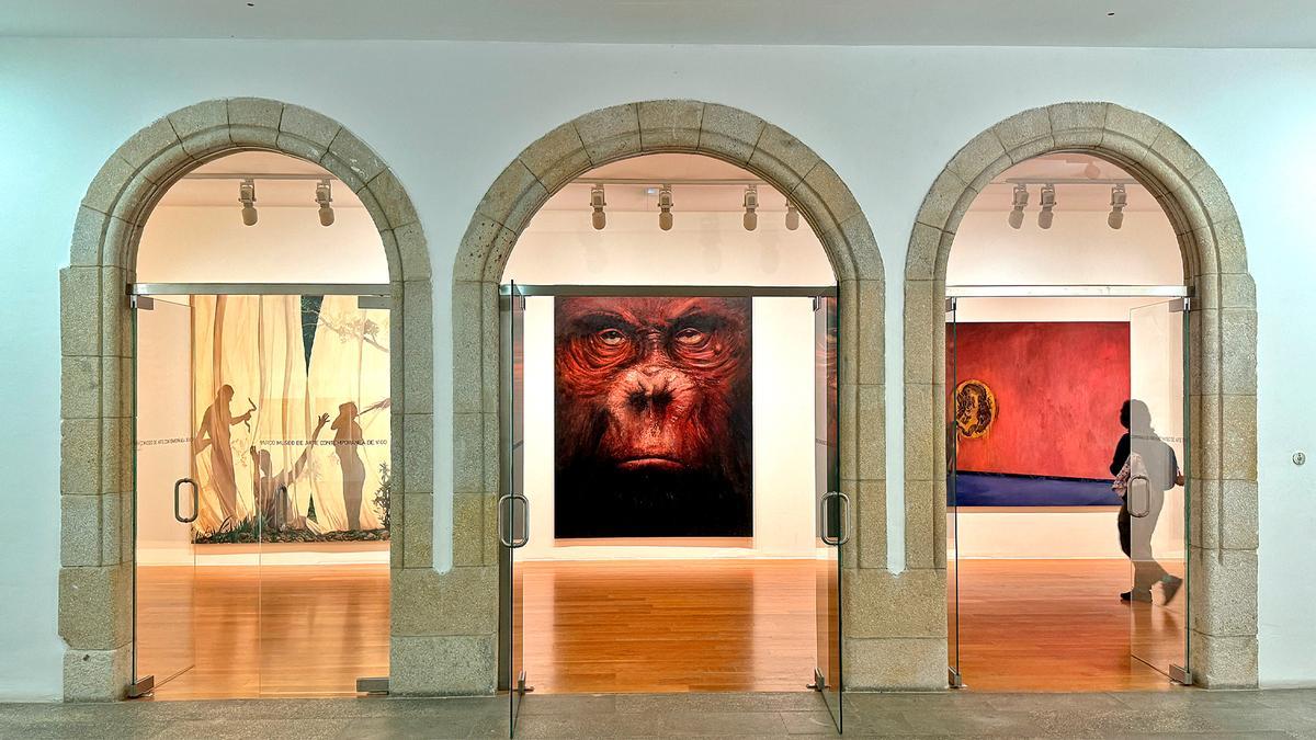 Vista de la exposición de Alfonso Galván en el Museo MARCO de Vigo.