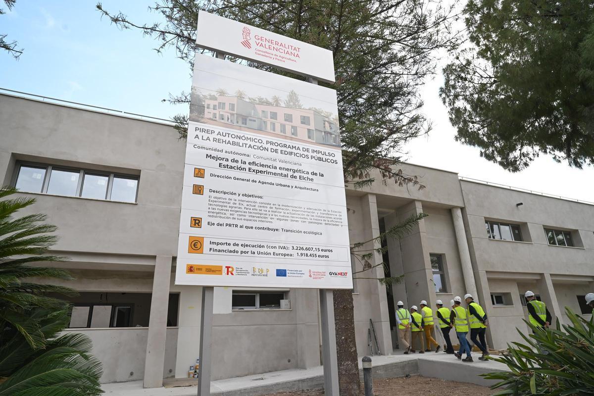 Visita, este jueves por la tarde, a las obras de la Estación Experimental Agraria del Camp d'Elx