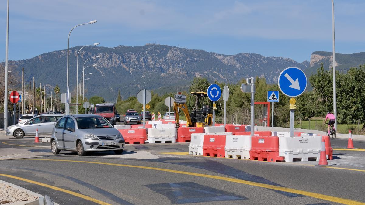 Carreteras de Mallorca: Las fotos de la nueva rotonda de Palmanyola, la octava en 14 kilómetros de la carretera de Sóller