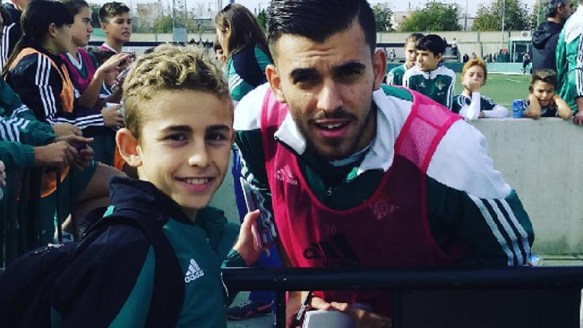 Fermín, con Dani Ceballos