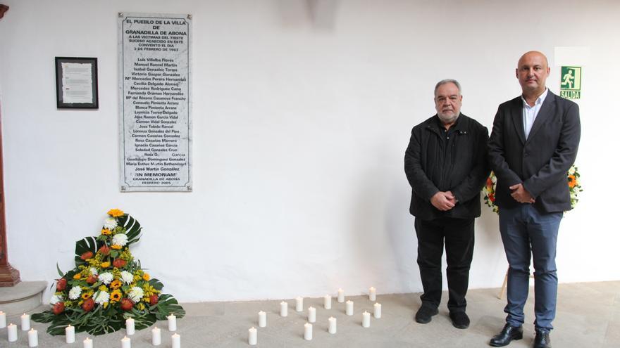24 candles and flowers for the dead in the convent for the 60th anniversary