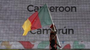 Imagen de archivo de la bandera de Camerún.