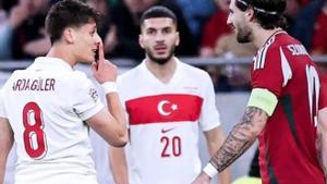 Arda Güler, jugador turco del Real Madrid, manda callar a Szoboszlai, húngaro del Liverpool.