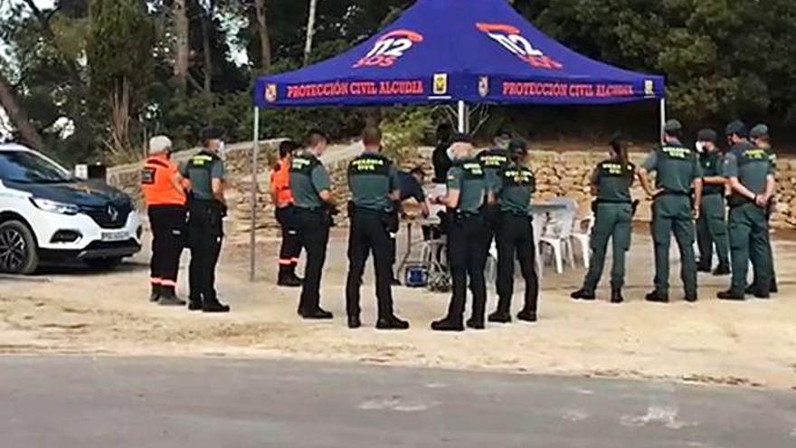 El puesto de mando  en La Victòria. | GUARDIA CIVIL