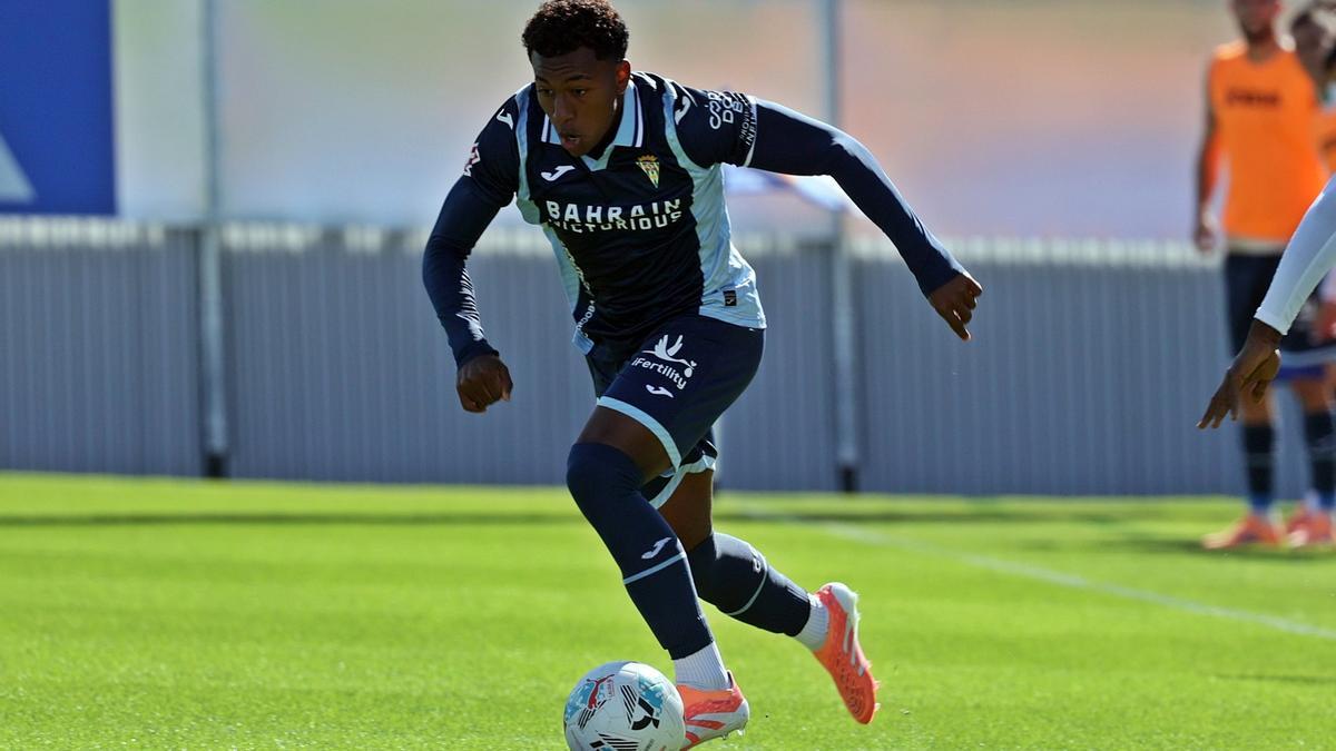 Marcelo Timorán, durante el pasado encuentro ante el Real Zaragoza.
