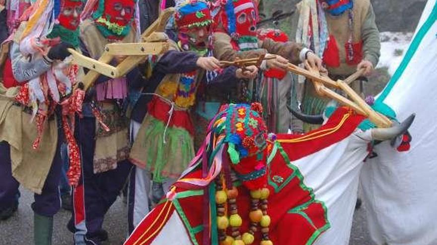 Integrantes de la Visparra de San Martín de Castañeda.