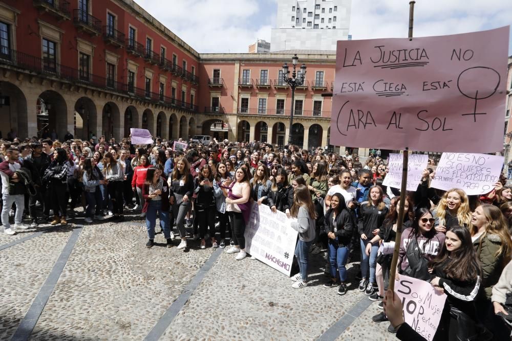 Manifestación en Gijón.