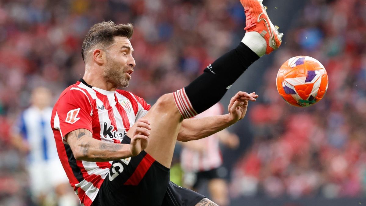 Yeray Álvarez, en un partido con el Athletic.