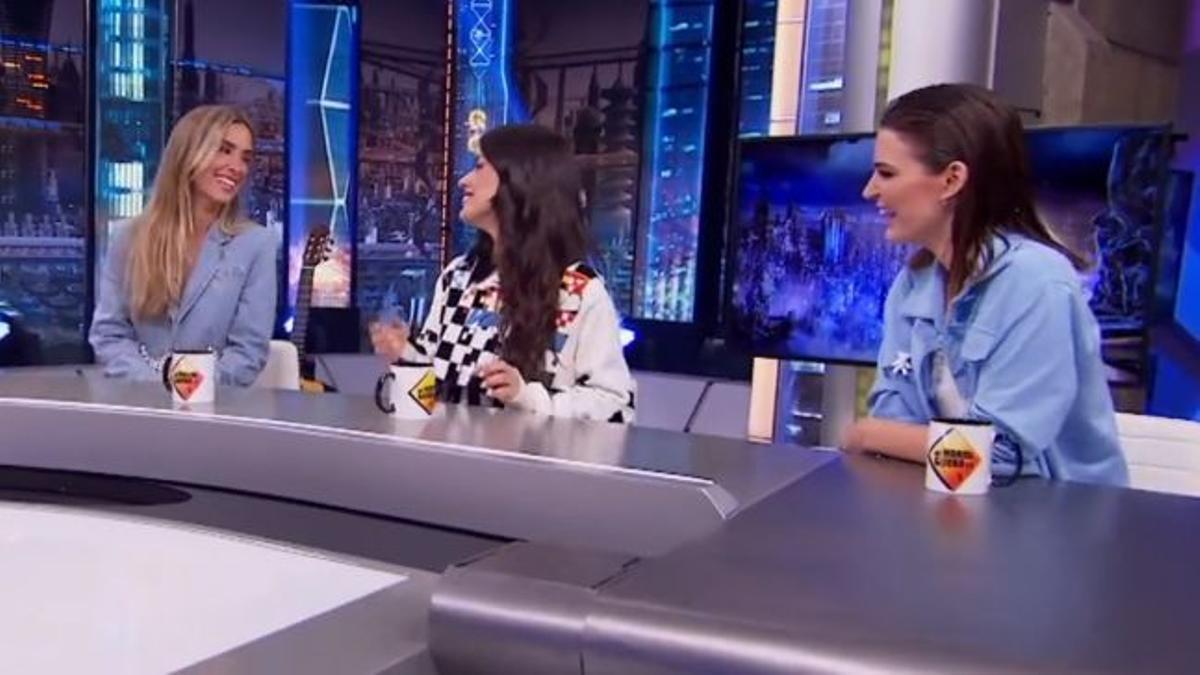 Dulceida, María Pombo y Laura Escanes, en 'El hormiguero'.