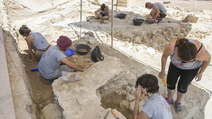 Excavaciones realizadas el pasado año en el Tossal de Manises.