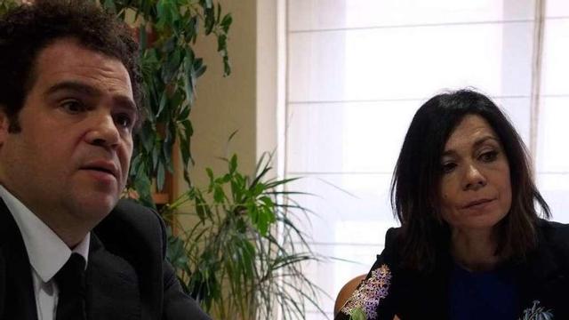 José Ángel Pilo, secretario del Instituto de Mediación, y María Eugenia Flechoso, vocal.
