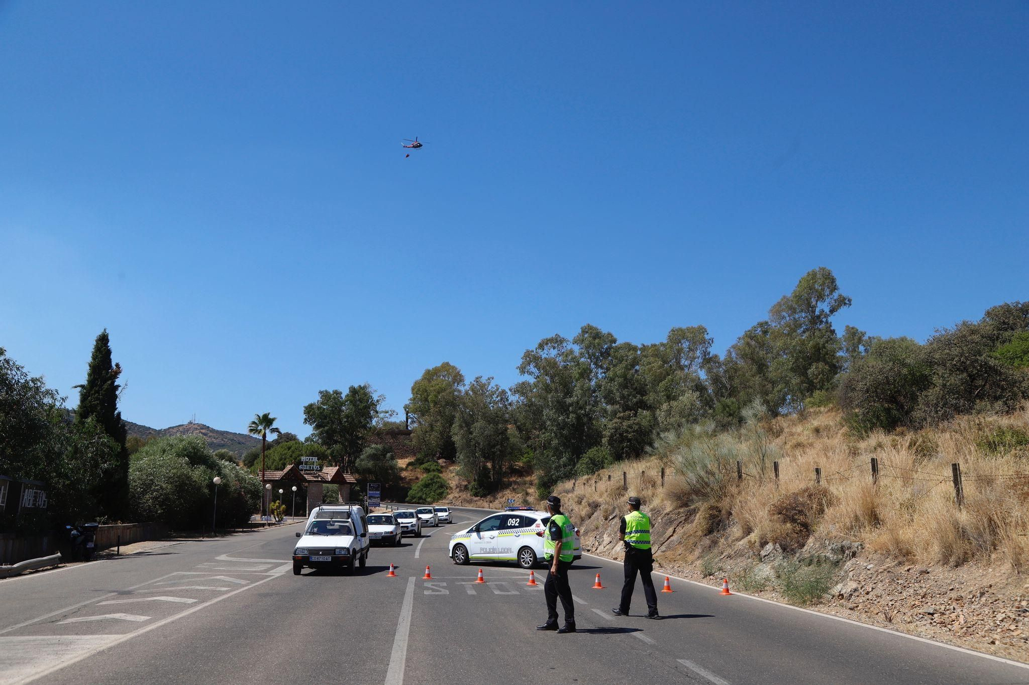 Incendio forestal en la sierra de Córdoba