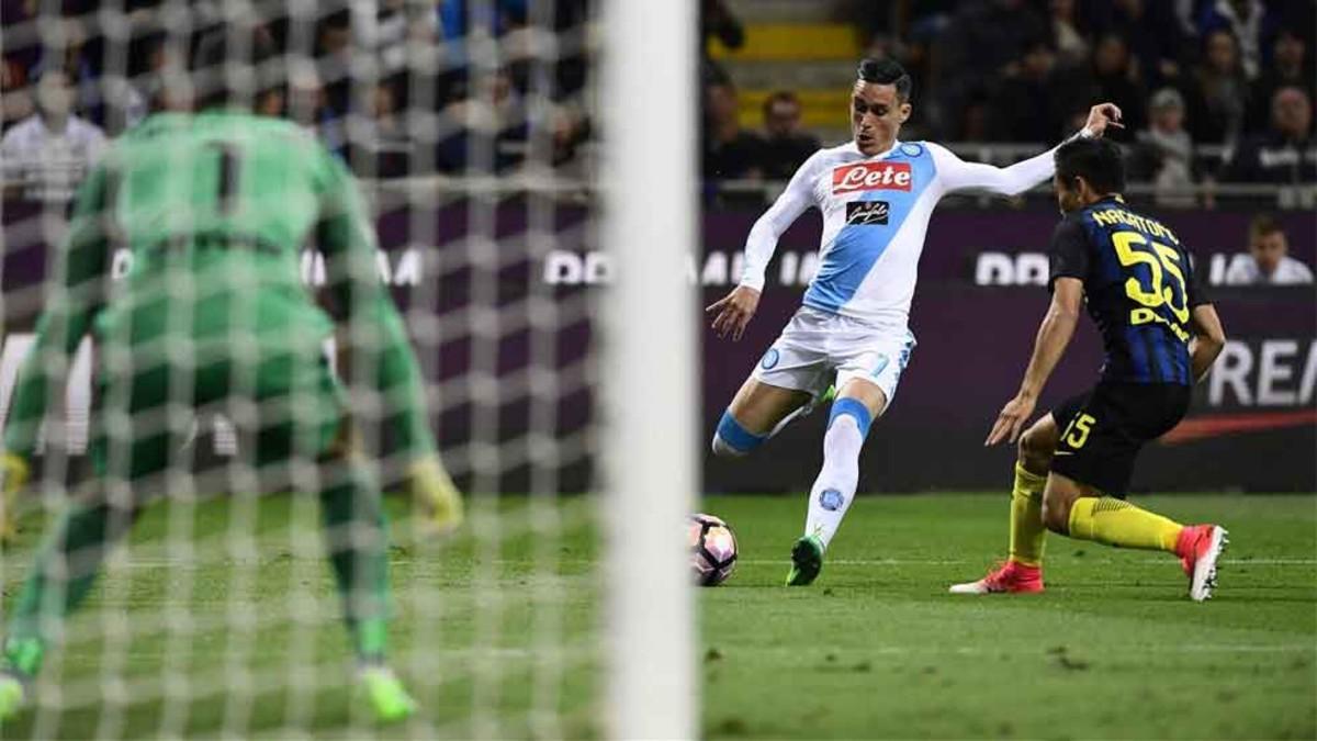 Callejón marcó el gol del Nápoles ante el Inter (0-1)