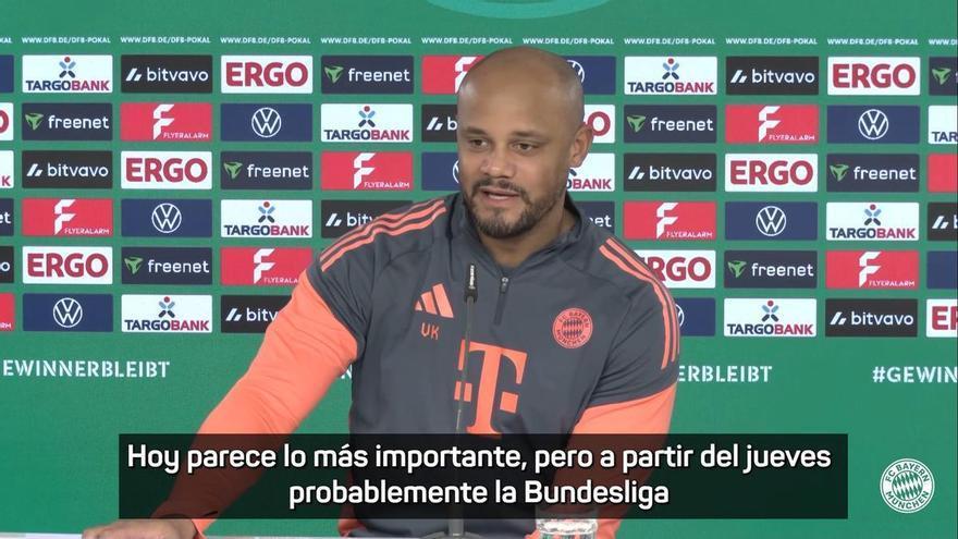 Kompany: "Estamos donde queremos estar"