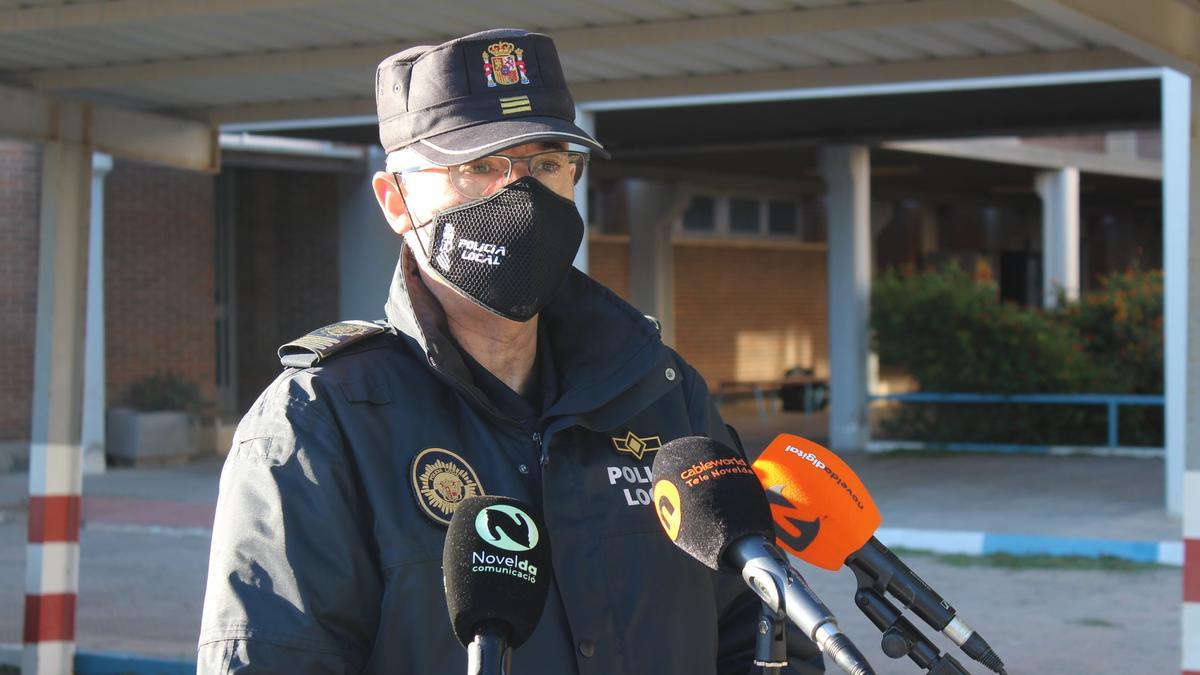 Rafa Sarrió, intendente jefe de la Policía Local de Novelda.