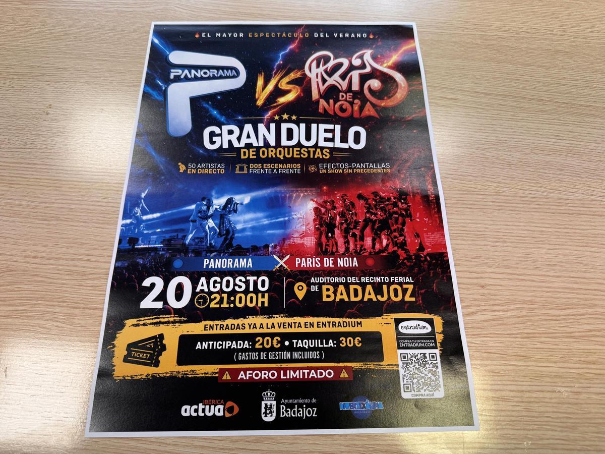Cartel anunciador de 'Gran Duelo de Orquestas'