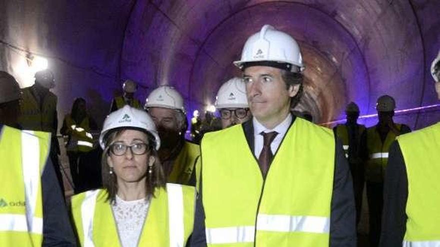 Vázquez y De la Serna, durante una visita a Ourense. // A. Cortés