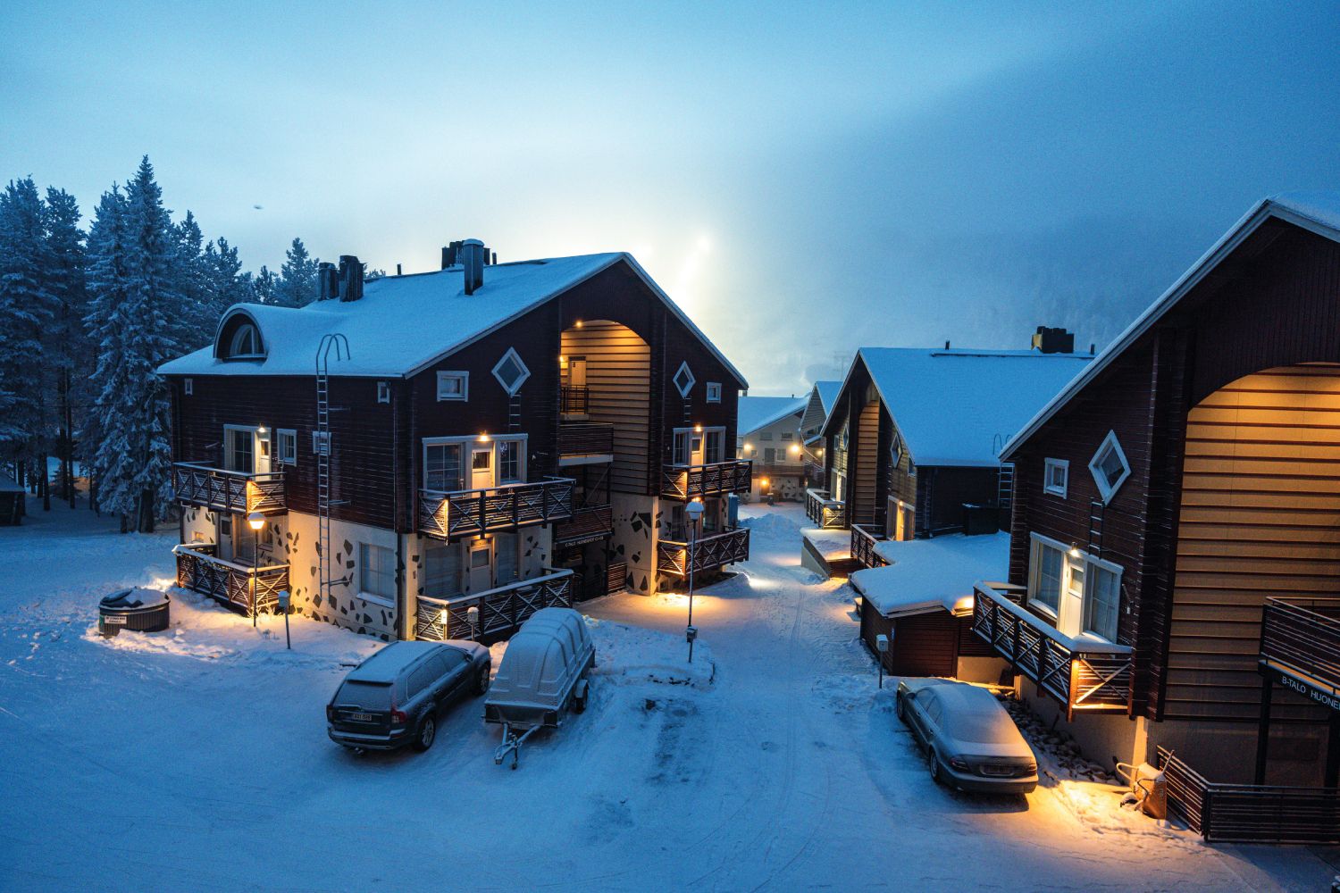 Calle del pueblo de Levi.