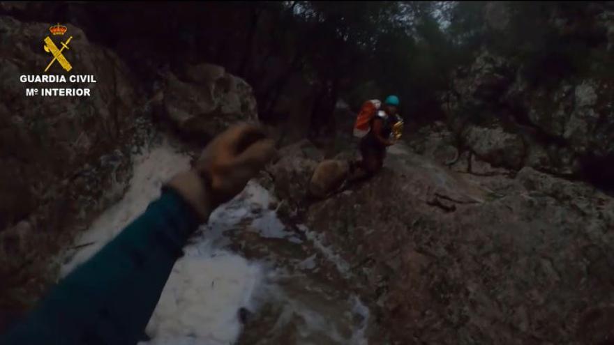 Rescate en el torrent de l&#039;Assarell de Pollença