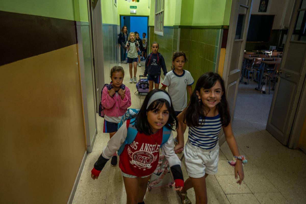 Vuelta al cole en la Escola Pia Sant Miquel de Barcelona